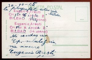 dc1460 - SPAIN Bilbao Postcard 1925 Puente de Vizcaya- Portugalete