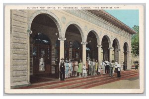 St. Petersburg Florida Outdoor Post Office Postcard The Sunshine City