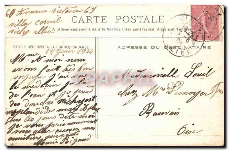 Postcard Old Vichy source of the Hospital