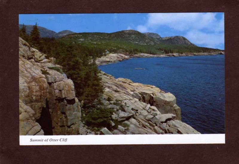 ME Summit Otter Cliff Acadia National Park Cadillac Mountain Maine Postcard