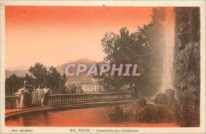 Old Postcard Nice Cascade du Chateau