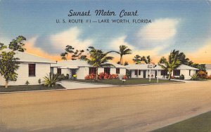 Sunset Motor Court US Route Number 1 - Lake Worth, Florida FL  