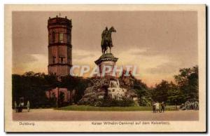 Old Postcard Duisburg Kaiser Wilhelm Denkmal auf dem Kaiserberg