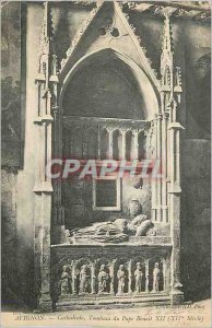 Postcard Ancient Avignon Cathedral Tomb of Pope Benedict XII (XIV Century)