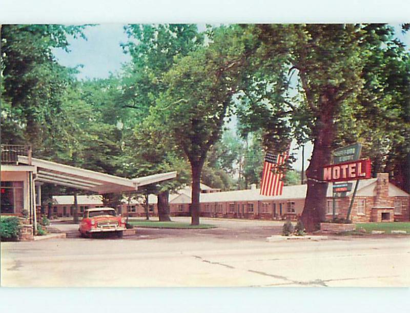 Unused Pre-1980 OLD CARS & SHEFFORD COURT MOTEL Harrisburg Pennsylvania PA u1201