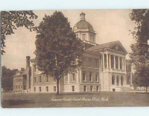 Divided-back COURTHOUSE SCENE Flint Michigan MI AF0169