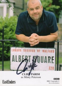 Cliff Parisi as Minty Eastenders Hand Signed Cast Card Photo