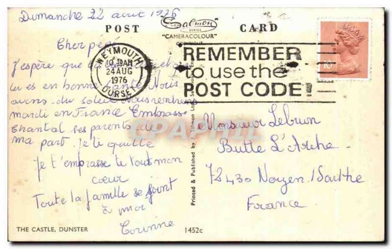 Old Postcard The Castle Dunster