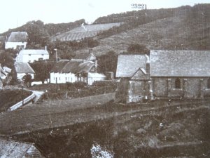 Cornwall COVERACK Village & Harbour showing MILL WHEEL c1910 RP Postcard
