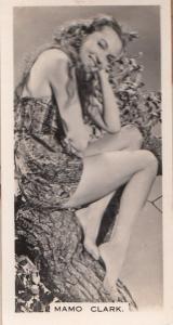 Mamo Clark Hollywood Actress Rare Real Photo Cigarette Card