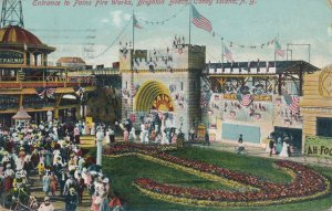 Entrance to Pains Fire Works Coney Island Brighton Beach New York City pm 1910