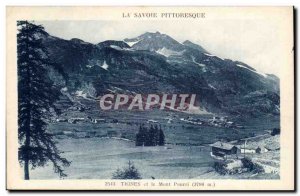 Thones and Mont Pourri (3788m) Old Postcard