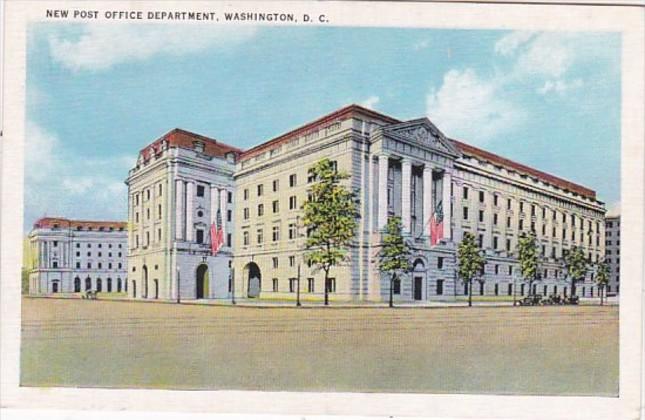 Washington D C New Post Office Department