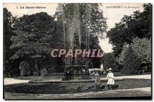 Old Postcard High Marne Chaumont lawn bowling