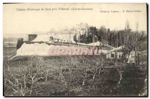 Postcard Old Historque Chateau De Born Near Villereal