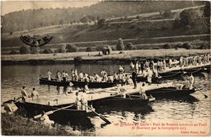 CPA Militaire Toul - 20e Bataillon du Génie - Pont de Bateaux (90463)