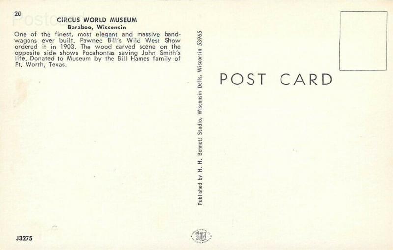  WI, Baraboo, Wisconsin, Circus World Museum, Band Wagon, Bennett Studio J3275
