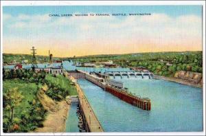 WA - Seattle. Canal Locks, 2nd to Panama