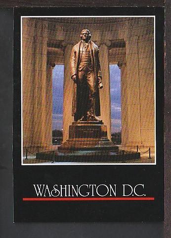 Statue Thomas Jefferson Washington DC Postcard BIN 