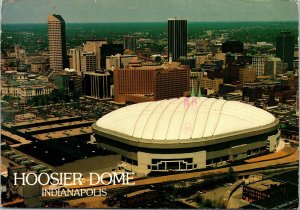 VINTAGE CONTINENTAL SIZE POSTCARD HOOSIER DOME INDIANAPOLIS