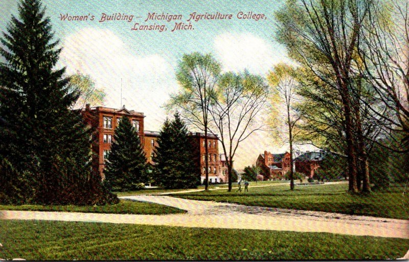 Michigan Lansing Women's Building Michigan Agricultural College 1909