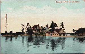 Canada Zavikon River St Lawrence Vintage Postcard C203