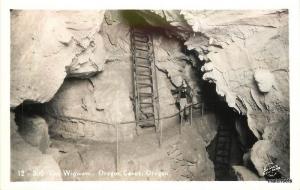 1950s Wigwam Oregon Caves RPPC Real photo National Park 10518