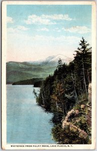 1919 Whiteface from Pulpit Rock Lake Placid New York NY Mountain Posted Postcard