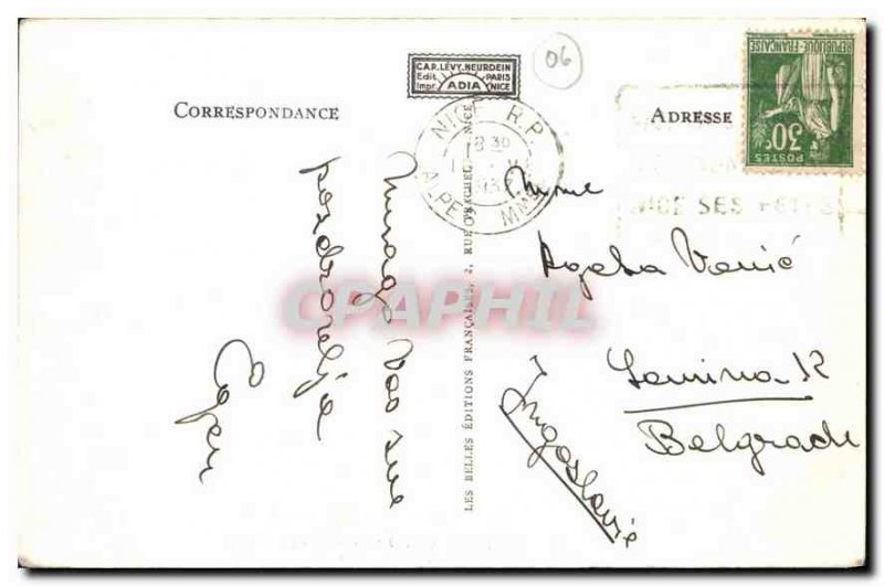 Postcard Old Nice Jardin Albert I and Jetee