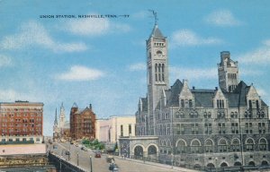 Nashville TN, Tennessee - Union Train Station Depot - pm 1949