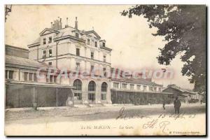 Postcard Old Macon La Gare