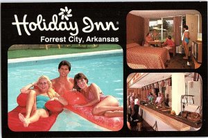 Postcard HOTEL SCENE Forrest City Arkansas AR AJ0685