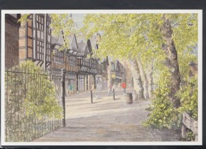 Cheshire Postcard - Artist John.G.Kay - Chester - St Werburgh Street RR5842