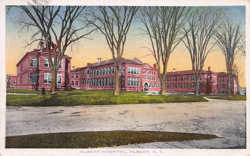 Albany Hospital, Albany, New York, Early Postcard, used