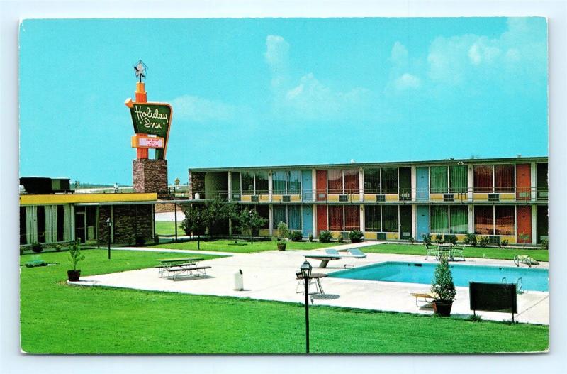 Postcard OK Ardmore Holiday Inn c1960's R72