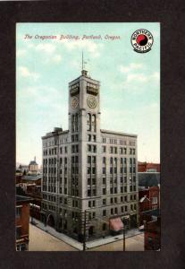 OR Oregonian Building Bldg Portland Oregon Northern Pacific Railroad Rt Postcard