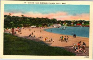 Postcard BEACH SCENE Onset Massachusetts MA AM6287