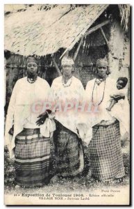 Postcard Old Negro Black Woman Toulouse Exhibition 1908 Black Women Village L...