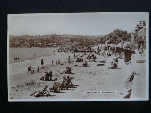 Dorset SWANAGE The Beach c1950's RP Postcard by Dearden & Wade 611