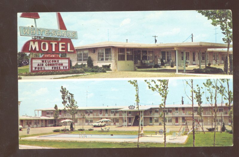 LEBANON MISSOURI WHITE SANDS MOTEL ROUTE 66 MULTI VIEW ADVERTISING POSTCARD