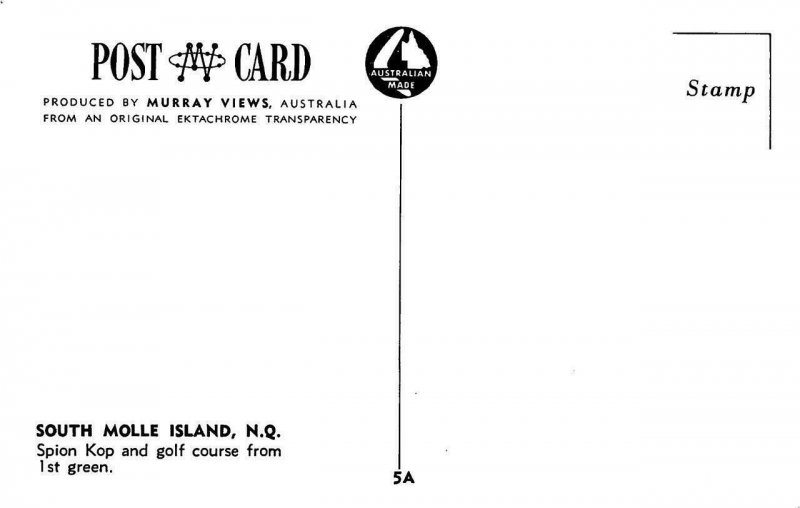 SOUTH MOLLE ISLAND, NQ Australia   SPION KOP & GOLF COURSE~1st Green  Postcard