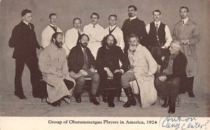 Group of Oberammergau Players in America View Postcard Backing 