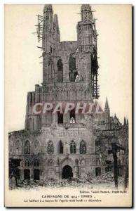 Old Postcard Belgium Ypres Belfry 4 hours the & # 39apres twelve o'clock Mond...