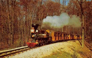 Miniature Railroad Train Milwaukee Zoo Wisconsin postcard