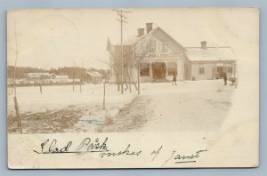 SWEDEN ANTIQUE REAL PHOTO POSTCARD RPPC SWEDISH STORE FRONT