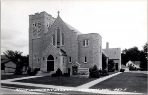 RPPC View of Pella Lutheran Church, Waupun WI Vintage Postcard V68