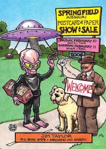 2006 Rick Geary Artist, Alien, Saucer, Route 66, Springfield,MO,Signed,Postcard