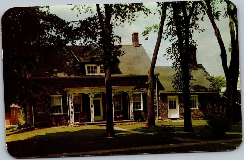 Postcard NY Saugerties Catskills Schoonmaker Homestead