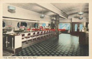 Canada, New Brunswick, Saint John, Riviera Restaurant, Interior View