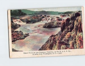 Postcard Great Falls Of The Potomac Virginia USA